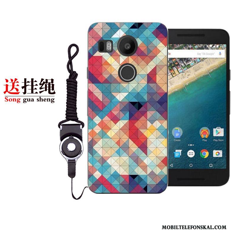 Lg Nexus 5x Vit Skydd Skal Telefon Fodral Mjuk Målade Tecknat