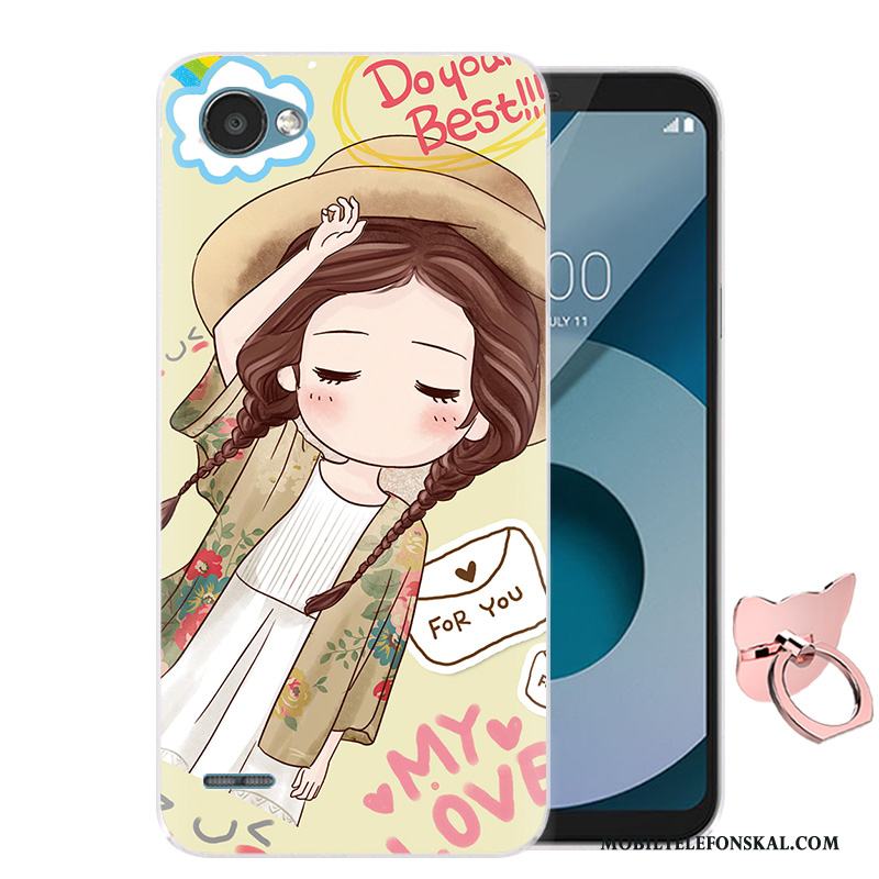 Lg Q6 Silikon Mjuk Skydd Fallskydd Skal Telefon Mobil Telefon Tecknat