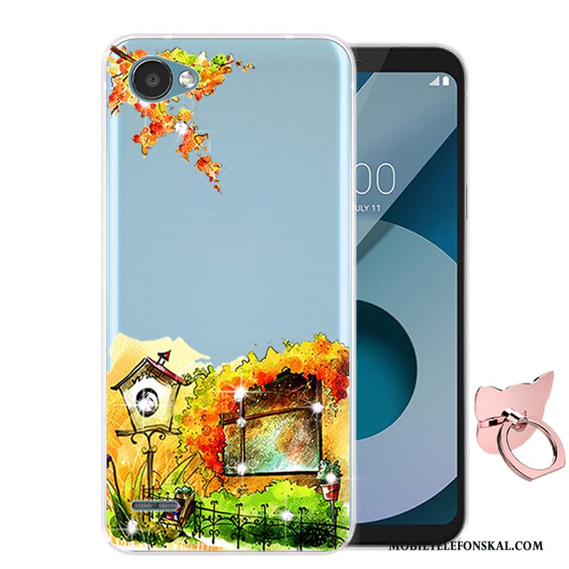 Lg Q6 Silikon Mjuk Skydd Fallskydd Skal Telefon Mobil Telefon Tecknat