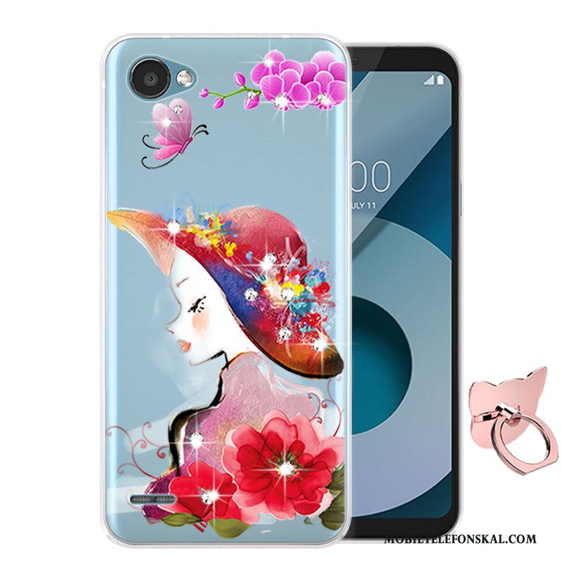 Lg Q6 Silikon Mjuk Skydd Fallskydd Skal Telefon Mobil Telefon Tecknat