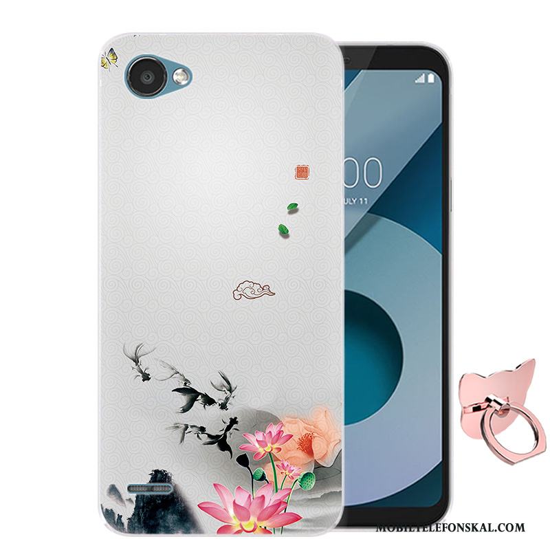 Lg Q6 Silikon Mjuk Skydd Fallskydd Skal Telefon Mobil Telefon Tecknat