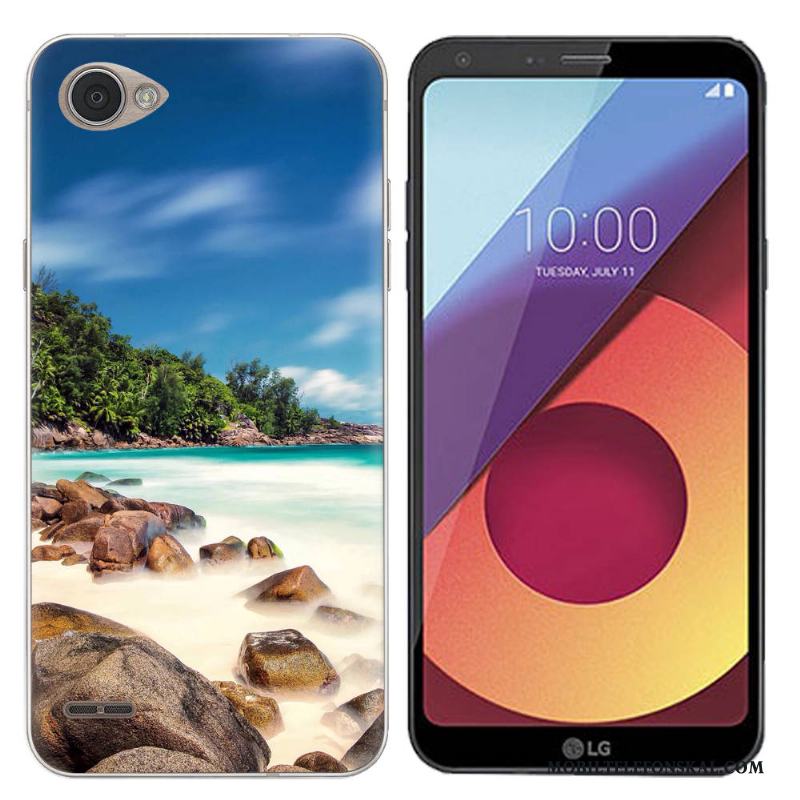 Lg Q6 Skydd Trend Skal Fodral Landskap Silikon Stor