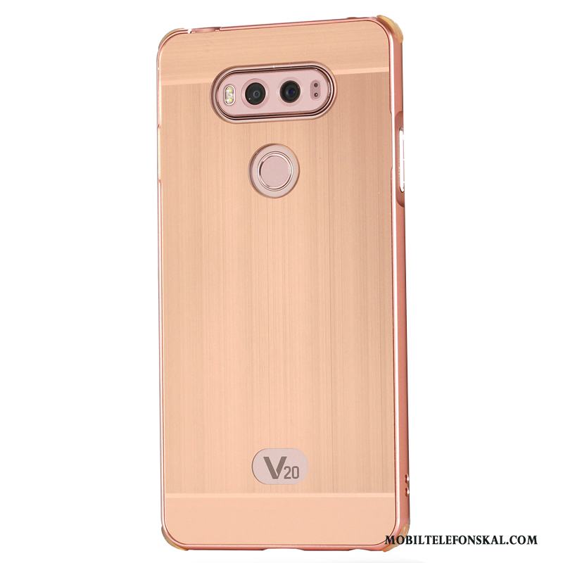 Lg V20 Mobil Telefon Skydd Frame Fallskydd Guld Skal Trend