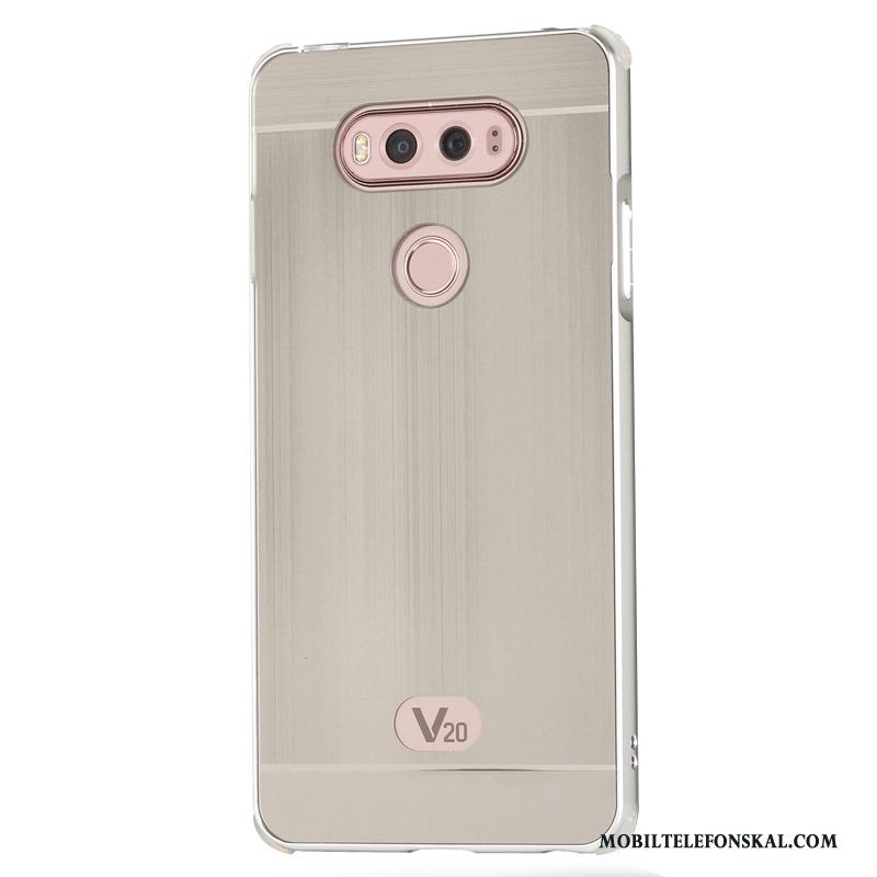 Lg V20 Mobil Telefon Skydd Frame Fallskydd Guld Skal Trend