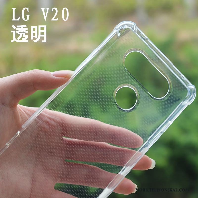 Lg V20 Transparent Skydd Slim Skal Telefon Fallskydd Silikon Mjuk