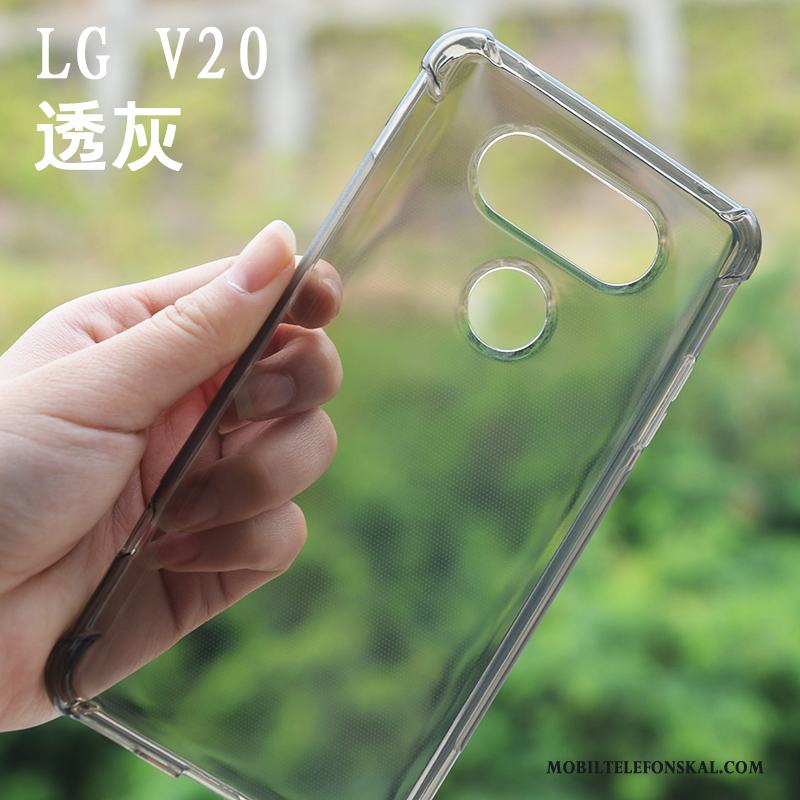 Lg V20 Transparent Skydd Slim Skal Telefon Fallskydd Silikon Mjuk