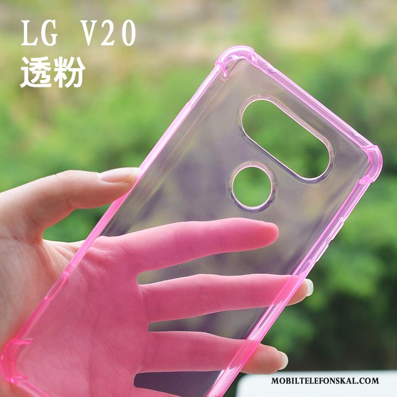 Lg V20 Transparent Skydd Slim Skal Telefon Fallskydd Silikon Mjuk