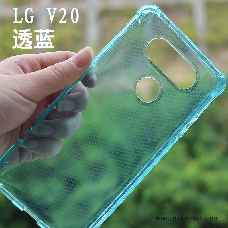 Lg V20 Transparent Skydd Slim Skal Telefon Fallskydd Silikon Mjuk