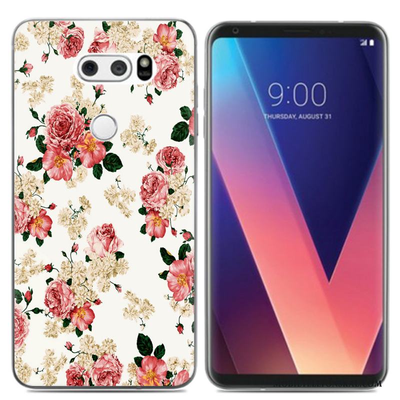 Lg V30 Kreativa Skal Fodral Mjuk Färg Liten Kyla