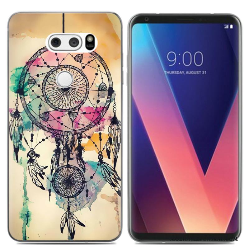 Lg V30 Kreativa Skal Fodral Mjuk Färg Liten Kyla