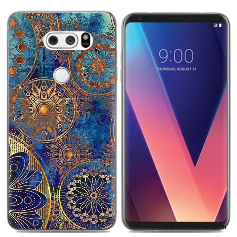 Lg V30 Kreativa Skal Fodral Mjuk Färg Liten Kyla