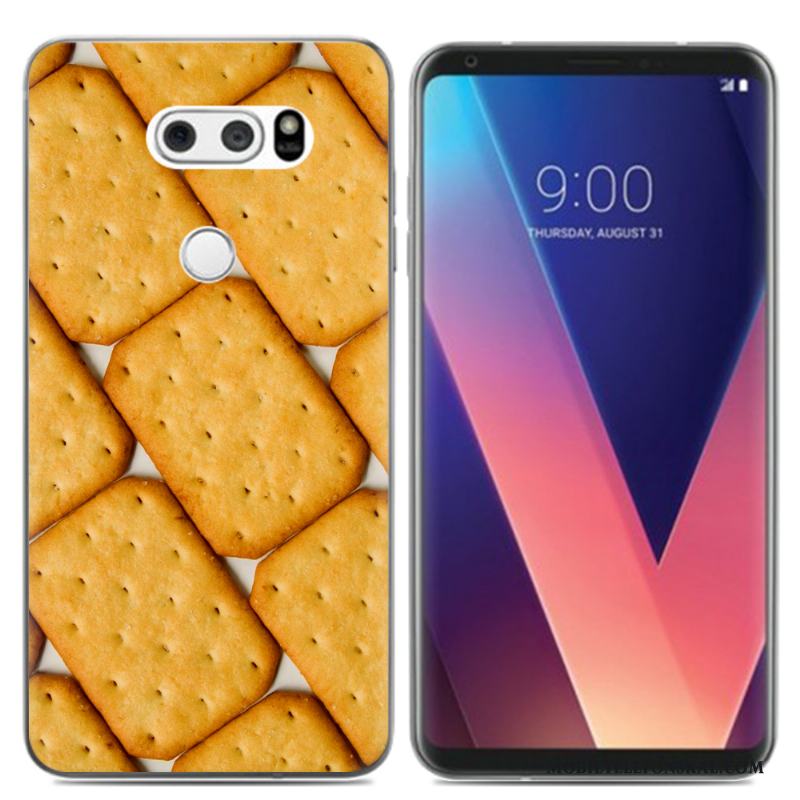 Lg V30 Kreativa Skal Fodral Mjuk Färg Liten Kyla