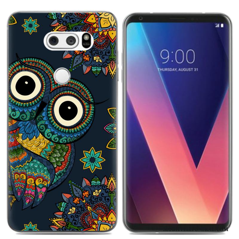 Lg V30 Kreativa Skal Fodral Mjuk Färg Liten Kyla