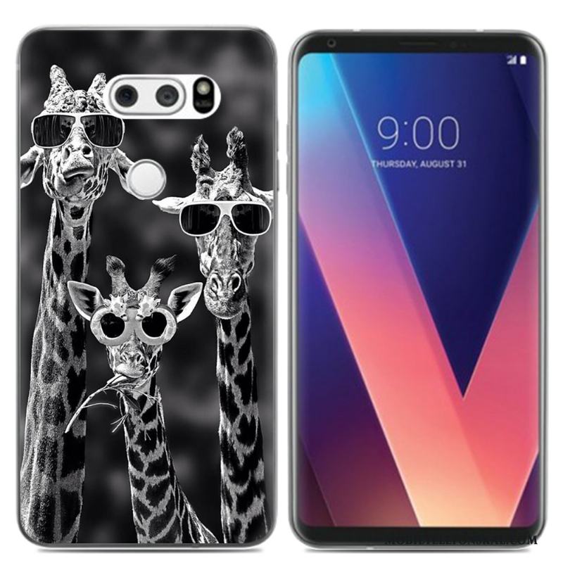 Lg V30 Kreativa Skal Fodral Mjuk Färg Liten Kyla