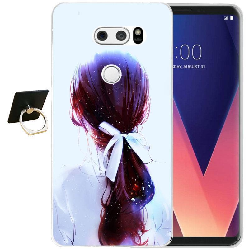 Lg V30 Silikon Skal Fodral Svart Telefon Lättnad All Inclusive