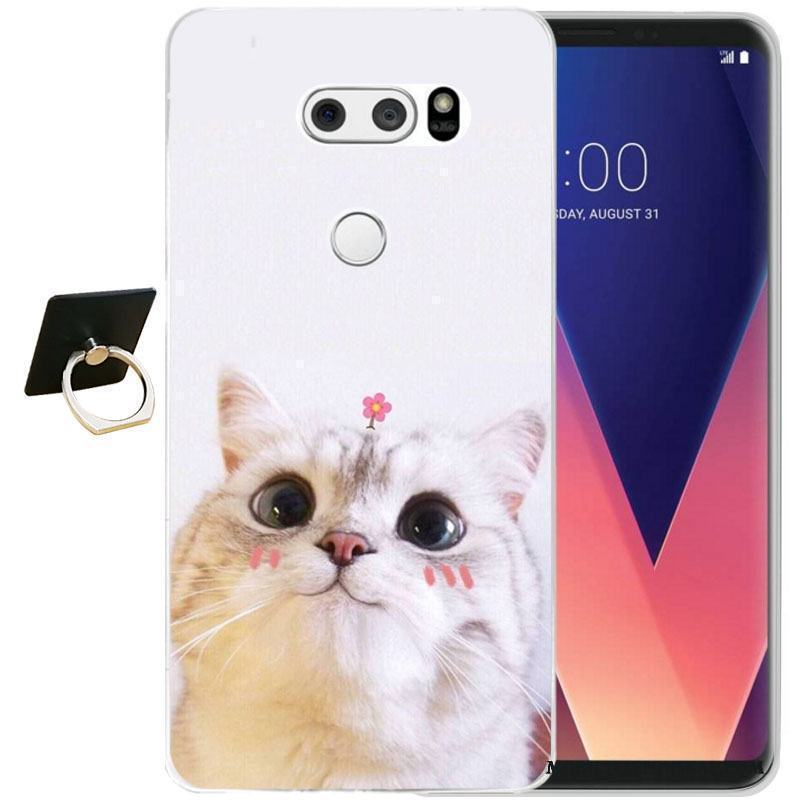 Lg V30 Silikon Skal Fodral Svart Telefon Lättnad All Inclusive