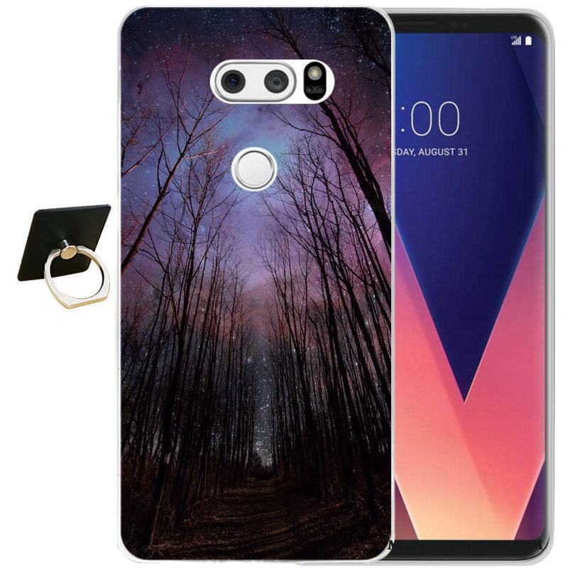 Lg V30 Silikon Skal Fodral Svart Telefon Lättnad All Inclusive