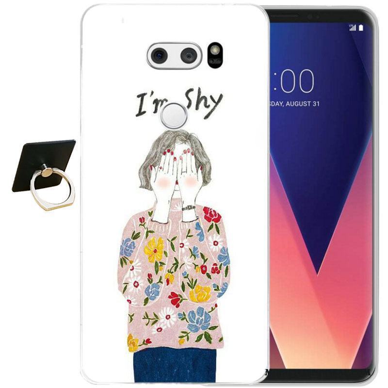 Lg V30 Silikon Skal Fodral Svart Telefon Lättnad All Inclusive