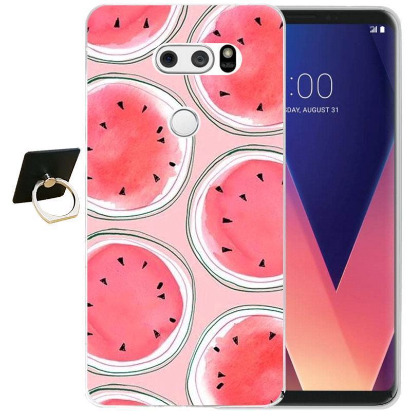 Lg V30 Silikon Skal Fodral Svart Telefon Lättnad All Inclusive