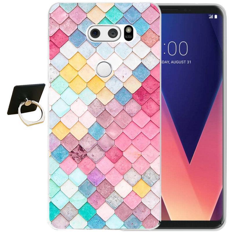 Lg V30 Silikon Skal Fodral Svart Telefon Lättnad All Inclusive