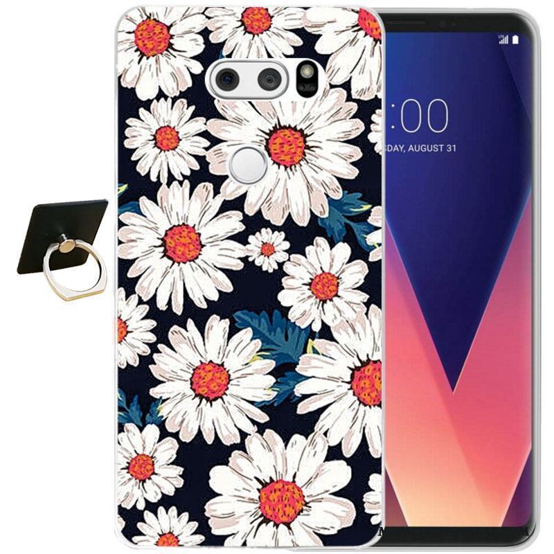 Lg V30 Silikon Skal Fodral Svart Telefon Lättnad All Inclusive