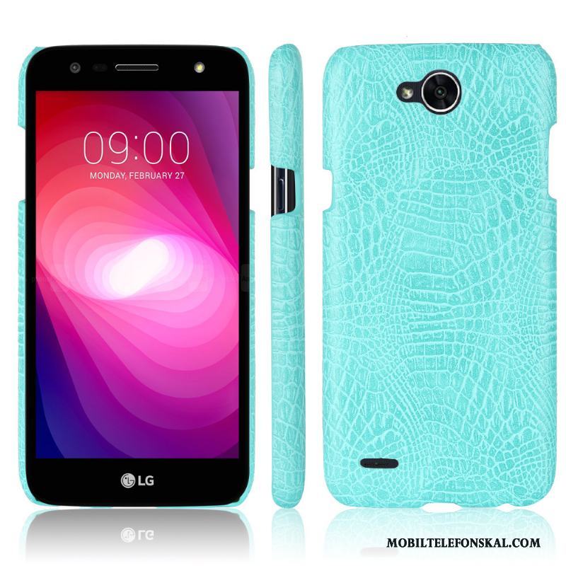 Lg X Power 2 Skal Telefon Läder Läderfodral Krokodilmönster Mobil Telefon Skydd Ny