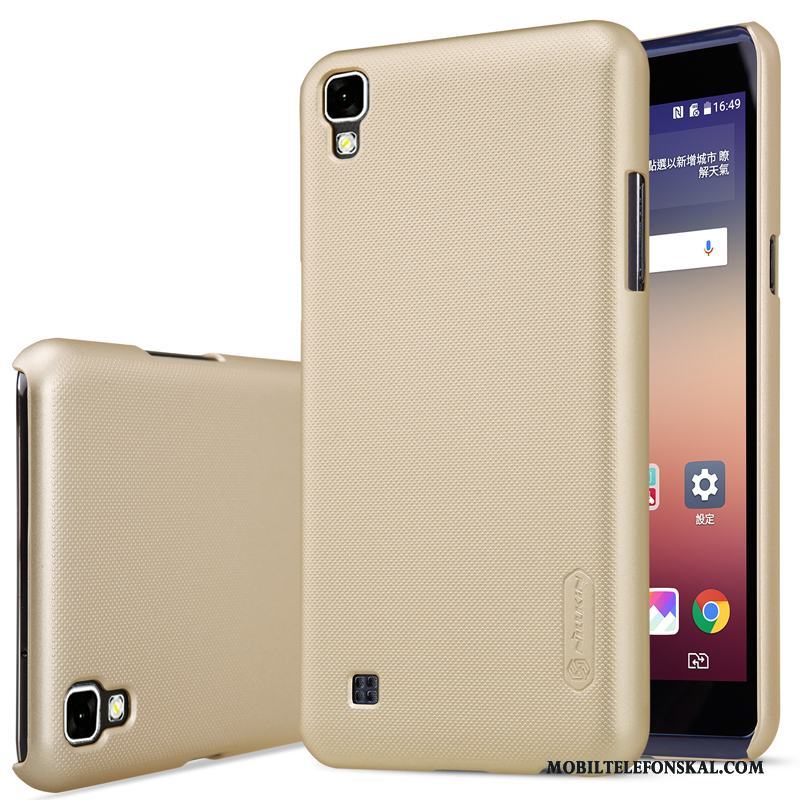 Lg X Power Fodral Skal Telefon Hård Mobil Telefon Guld Nubuck Skydd