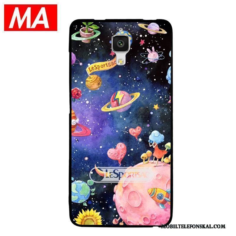 Mi 4 Liten Silikon Skal Telefon Abstraktion Planet Skydd Mjuk
