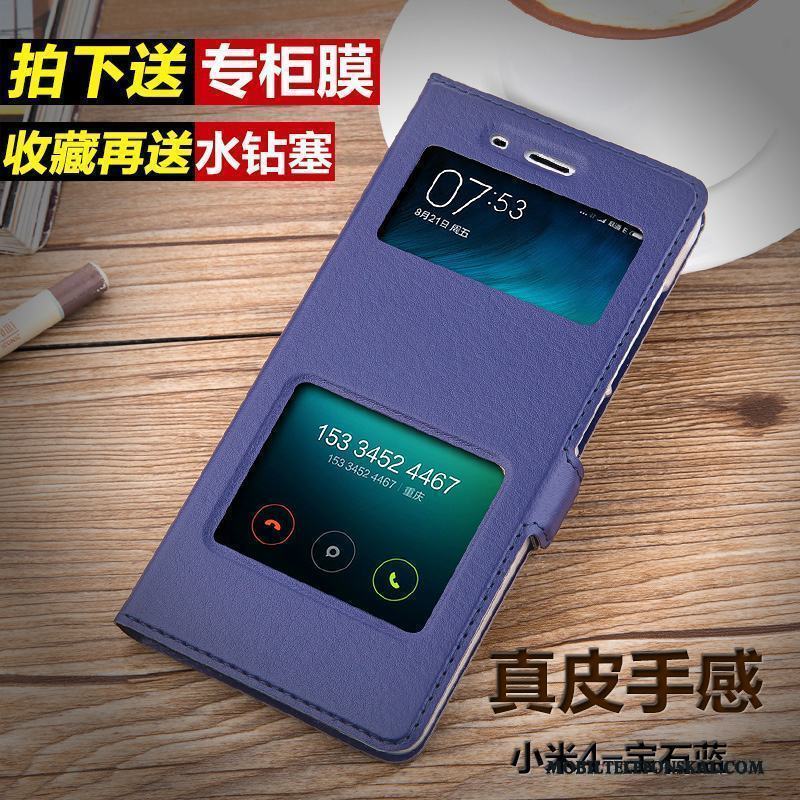 Mi 4 Svart Fallskydd Fodral Skal Telefon Clamshell Trend Liten