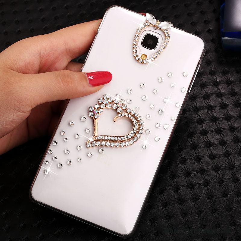 Mi 4 Transparent Tecknat Strass Skal Trend Telefon Guld