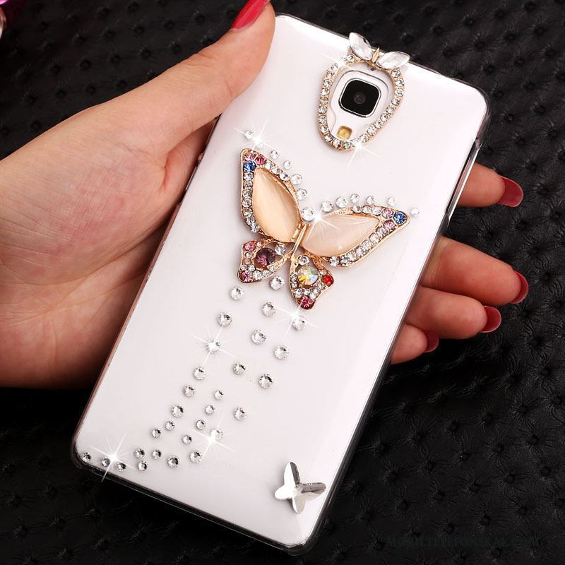 Mi 4 Transparent Tecknat Strass Skal Trend Telefon Guld