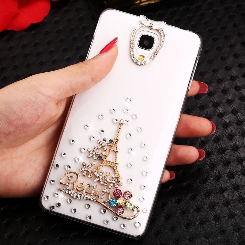 Mi 4 Transparent Tecknat Strass Skal Trend Telefon Guld