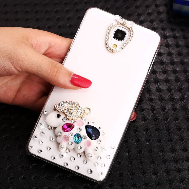 Mi 4 Transparent Tecknat Strass Skal Trend Telefon Guld