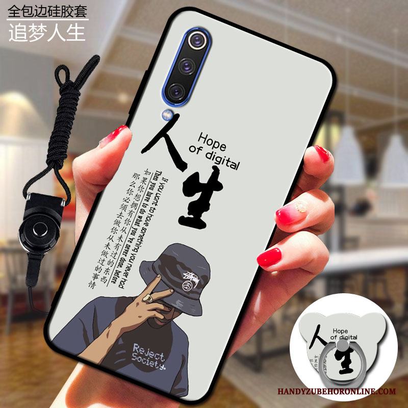 Mi 9 Se Silikon Skal Telefon Ring Liten Mjuk Purpur Fodral
