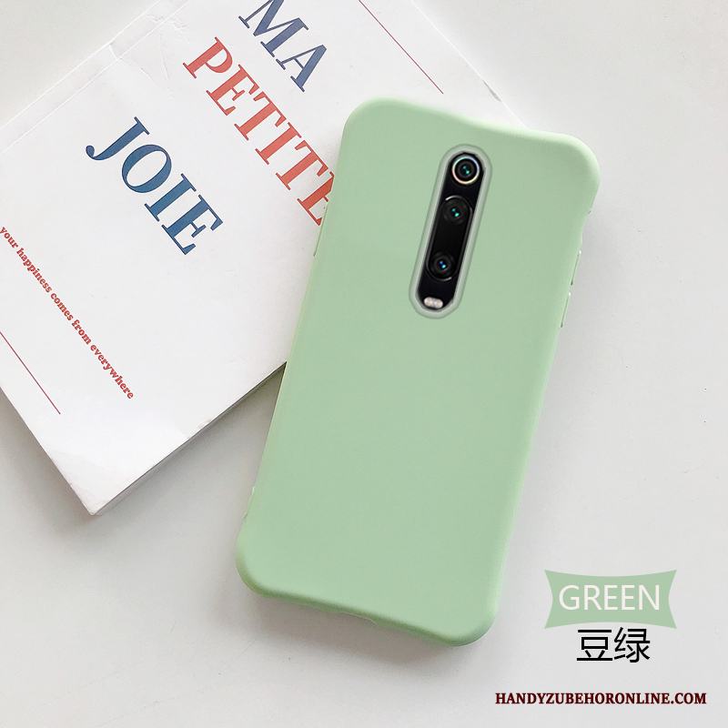 Mi 9t Pro Skal Skydd Silikon Mobil Telefon Fodral Grön Liten Ren