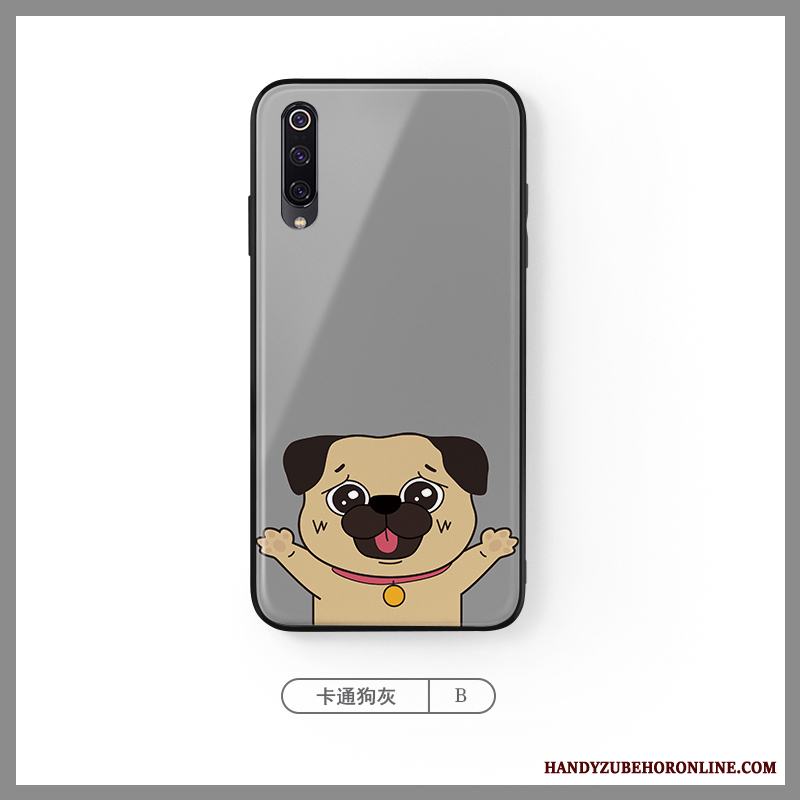 Mi A3 Liten Skal Telefon Hund Blå Net Red Kreativa Tecknat