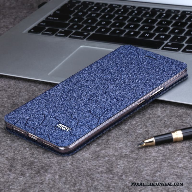 Mi Max 2 All Inclusive Clamshell Fallskydd Läderfodral Guld Liten Skal Telefon