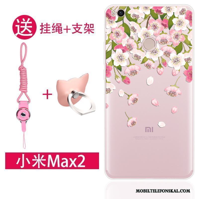 Mi Max 2 Skydd Vit Silikon Fallskydd Fodral All Inclusive Skal Telefon