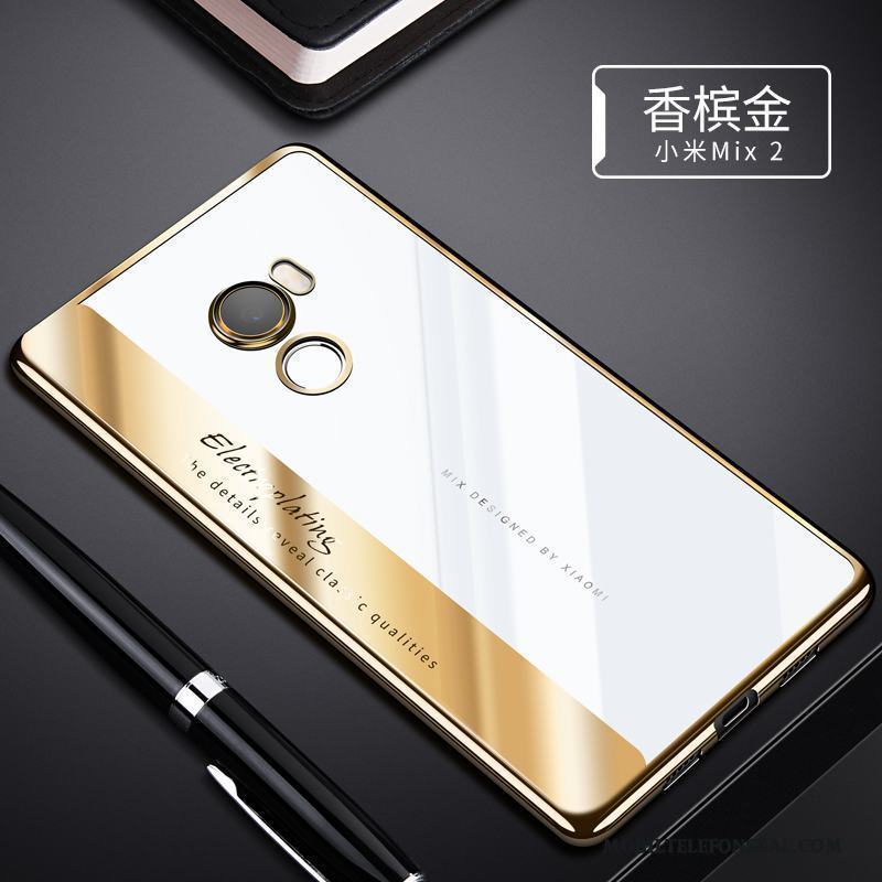 Mi Mix 2 Personlighet Skal Fallskydd Silver Telefon Mjuk Fodral