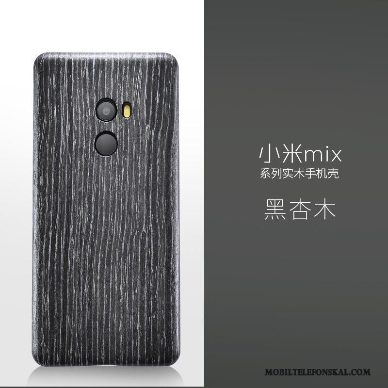 Mi Mix 2 Skal Telefon Slim Röd All Inclusive Trä Wood Skydd