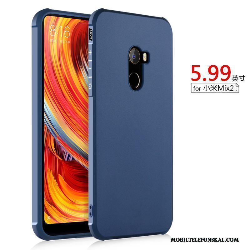 Mi Mix 2 Skydd Skal Telefon All Inclusive Fodral Liten Nubuck Silikonskal