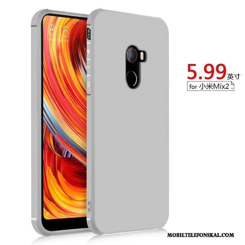 Mi Mix 2 Skydd Skal Telefon All Inclusive Fodral Liten Nubuck Silikonskal