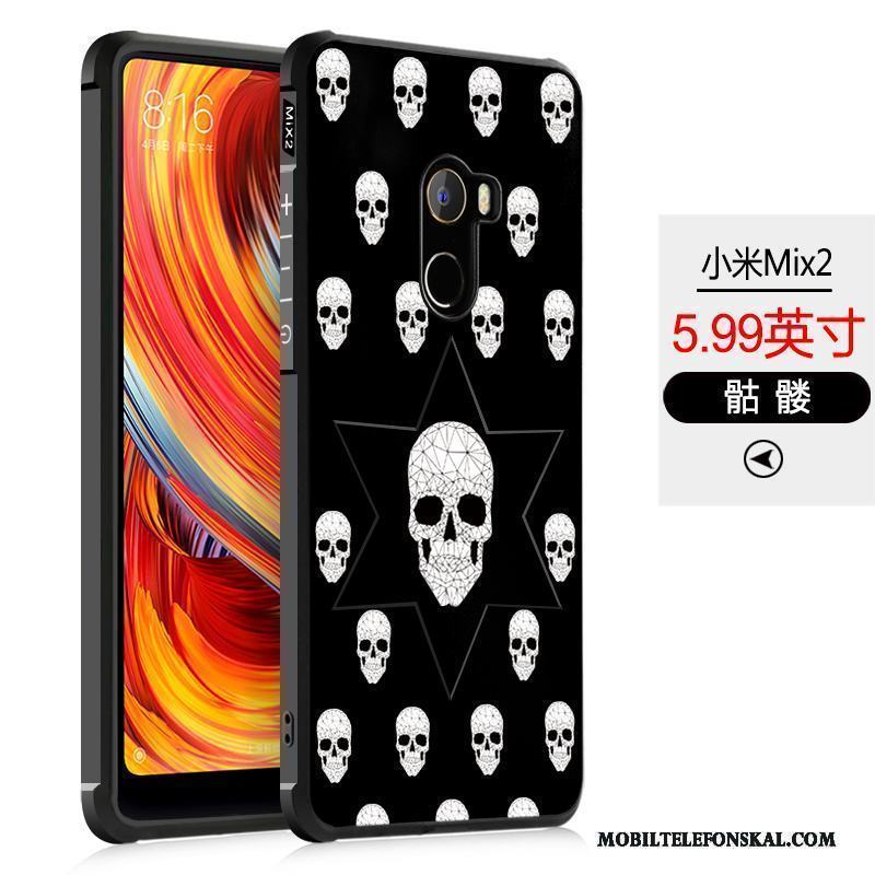 Mi Mix 2 Tecknat All Inclusive Fodral Mjuk Skydd Fallskydd Skal Telefon