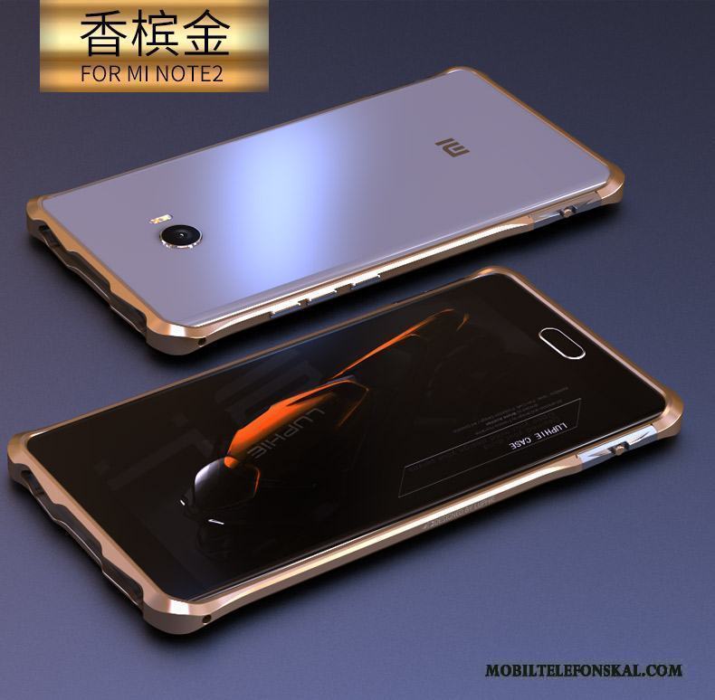 Mi Note 2 Blå Frame Skydd Liten Metall Mobil Telefon Skal Telefon