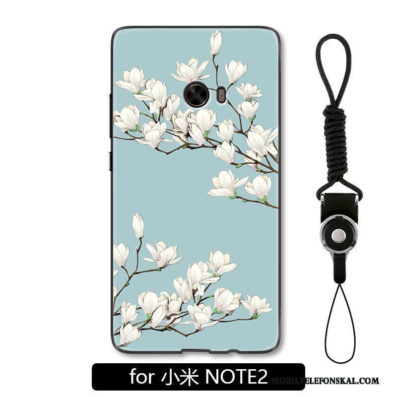 Mi Note 2 Fallskydd Kyla Enkel Mode Konst Skal Telefon Blå