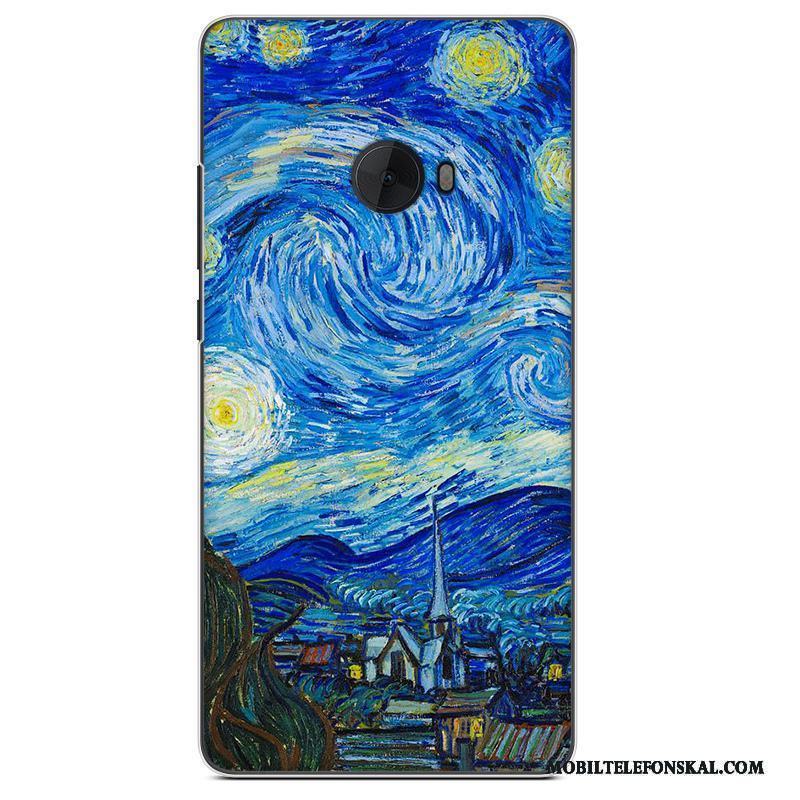 Mi Note 2 Målade Skal Hård Tecknat Skydd Rosa Telefon