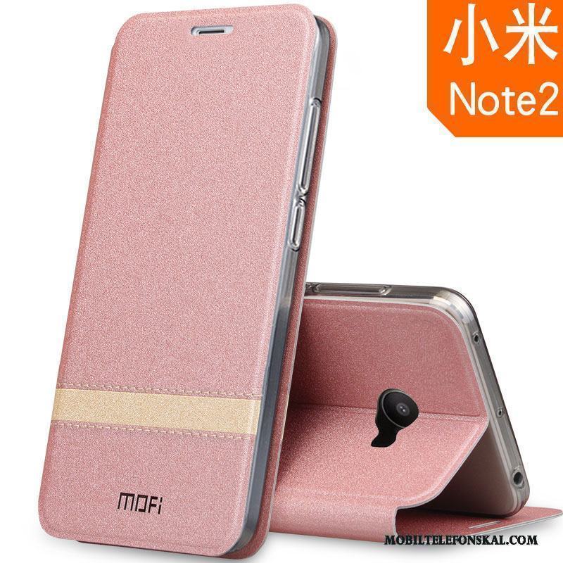 Mi Note 2 Silikon Clamshell All Inclusive Rosa Skal Telefon Fallskydd Trend