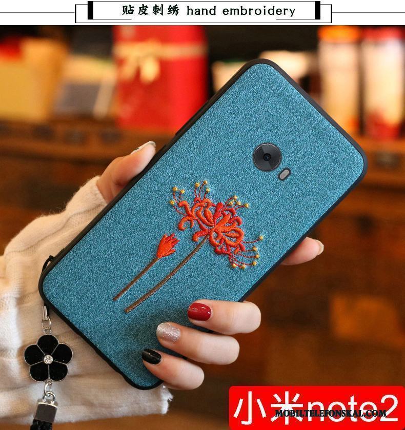 Mi Note 2 Skal Fodral Broderi Skydd Trend Röd Silikon All Inclusive