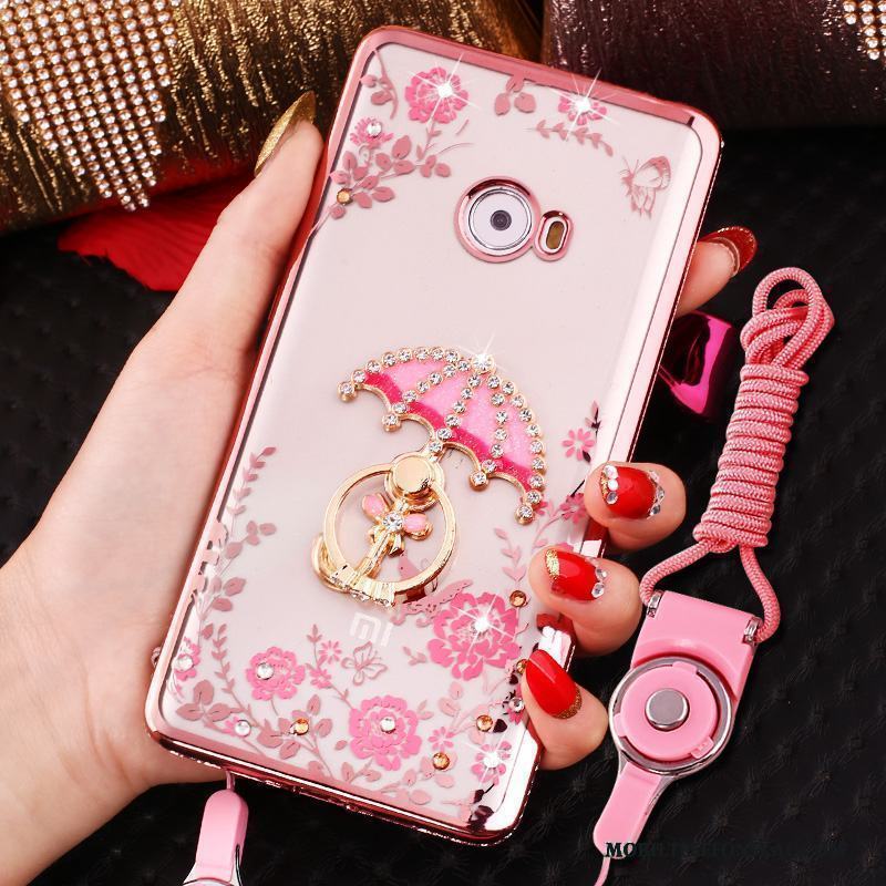 Mi Note 2 Skal Skydd Mjuk Silikon Liten Fodral Ring Rosa