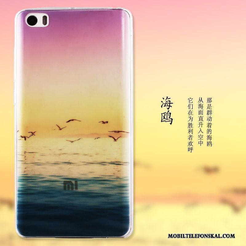 Mi Note Mobil Telefon Målade Slim Transparent Fodral Skydd Skal